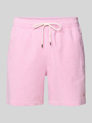regular fit zwembroek van katoenmix model 'TRAVELER' van Polo Ralph Lauren Underwear Fuchsia - 1
