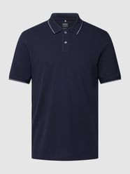 Poloshirt mit Label-Patch Modell 'Latio' von Cinque Blau - 26