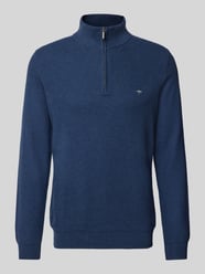 Sweter z dzianiny z wyhaftowanym logo od Fynch-Hatton - 36