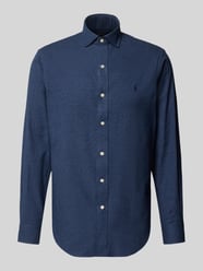 Koszula casualowa o kroju custom fit z wyhaftowanym logo od Polo Ralph Lauren - 5