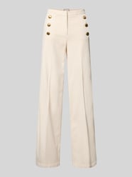 Wide Leg Hose mit Bügelfalten Modell 'Bridget' von SEDUCTIVE Beige - 45