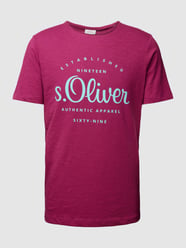 T-Shirt mit Label-Print von s.Oliver RED LABEL - 38