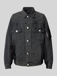 Jeansjacke mit Knopfleiste Modell 'Jermain' von ELIAS RUMELIS Schwarz - 33