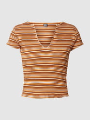 T-shirt met streepmotief, model 'Nala' van BDG Urban Outfitters Geel - 46