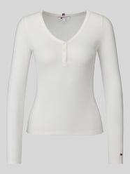 Bluzka z długim rękawem z dekoltem henley od Tommy Jeans - 2