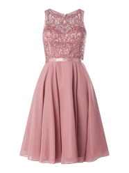 Cocktailkleid mit Ziersteinen von Luxuar Lila - 37