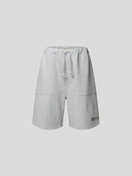 Sweatshorts mit Label-Stitching von Preach Grau / Schwarz - 42