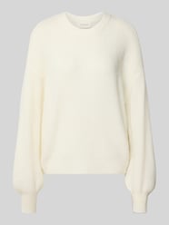 Sweter z dzianiny krój relaxed fit z domieszką wełny z alpaki model „Gustel Hope” od MSCH Copenhagen - 21