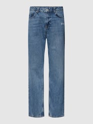 Straight Fit Jeans im Used-Look von REVIEW Blau - 45
