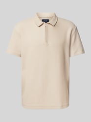 Regular fit poloshirt met ritssluiting van MCNEAL Beige - 20