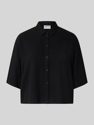 Boxy Fit Bluse aus Viskose-Leinen-Mix im Allover-Look von Jake*s Casual - 11