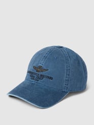 Cap mit Label-Stitching Modell 'CAPPELLINO' von Aeronautica Militare Blau - 25