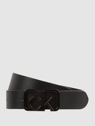 Leren riem met logo-sluiting  van CK Calvin Klein Grijs / zwart - 33