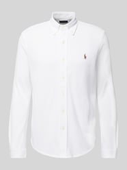 Koszula casualowa o kroju slim fit z wyhaftowanym logo od Polo Ralph Lauren - 48