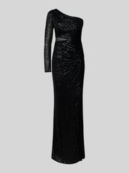 Abendkleid im One-Shoulder-Design von TROYDEN COLLECTION Schwarz - 47