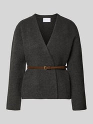 Regular fit gebreid jack met wol van Jake*s Collection - 47