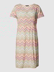 Knielanges Kleid mit Allover-Muster von More & More Orange - 31