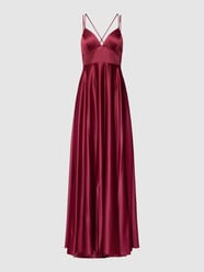 Abendkleid mit Spaghettiträgern von Jake*s Cocktail Rot - 37