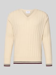 Pullover van kasjmier met geribde boorden van FTC-Cashmere Beige - 36