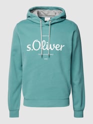 Hoodie met labelprint van s.Oliver RED LABEL Groen - 18