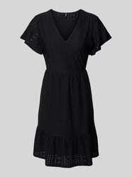 Tailliertes Freizeitkleid mit Lochstickerei Modell 'SANDRA' von Only - 5
