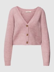 Cardigan mit gerippten Abschlüssen von Esprit Rosa - 29