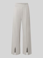 straight fit sweatpants van elastische viscosemix van Armani Exchange Beige - 6