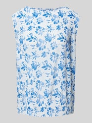 Blusenshirt mit Allover-Muster von Rich & Royal Blau - 2