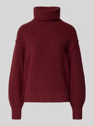 Regular Fit Rollkragenpullover aus Baumwoll-Mix von s.Oliver RED LABEL Bordeaux - 10