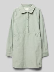 Corduroy jurk met labelstitching, model 'CORDUROY' van Calvin Klein Jeans Groen - 10