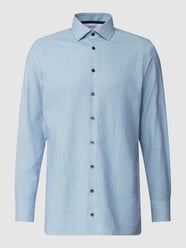 Modern Fit Business-Hemd mit Allover-Muster von OLYMP Blau - 48