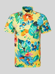 Koszulka polo o kroju slim fit z wzorem na całej powierzchni od Polo Ralph Lauren Żółty - 45