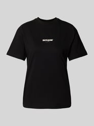 T-Shirt mit Label-Print Modell 'AZULEJOS' von Sixth June Schwarz - 45