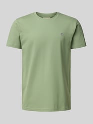 Slim Fit T-Shirt mit Label-Stitching von Gant - 35