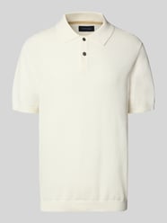 Regular fit poloshirt met korte knoopsluiting van Christian Berg Men - 41
