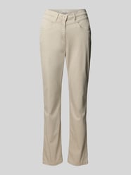 Flared Fit Stoffhose mit Eingrifftaschen Modell 'Laura' von Raphaela By Brax Beige - 47