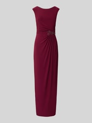 Abendkleid mit Raffungen von Adrianna Papell Bordeaux - 11