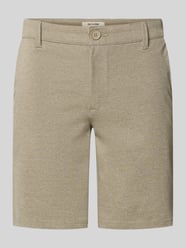 Regular Fit Chinoshorts aus Viskose-Mix Modell 'MARK' von ONLY & SONS Beige - 47