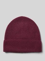 Mütze aus reinem Kaschmir in Strick-Optik von Christian Berg Woman Bordeaux - 11
