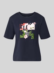 t-shirt o kroju regular fit z czystej bawełny od Marc Cain - 19