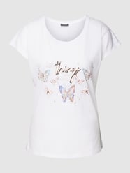 T-Shirt mit Statement-Print von Montego Weiß - 35