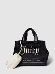 Bowlingtas met labelstitching, model 'IRIS' van Juicy Couture Zwart - 1