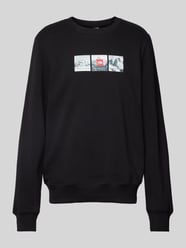 Sweatshirt mit Label-Print von The North Face Schwarz - 8