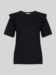 T-shirt z falbanami model ‘CILLEE’ od Selected Femme - 41