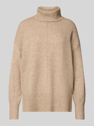 Sweter z golfem krój regular fit z dodatkiem wełny model „MALOU” od PIECES - 23