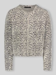 Strickjacke mit Reißverschluss-Front von Betty Barclay Beige - 11