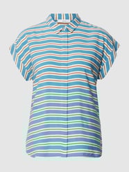 Hemdbluse mit Streifenmuster von Jake*s Casual Blau - 21