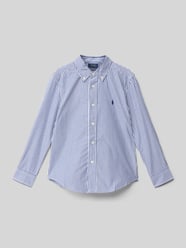 Freizeithemd mit Button-Down-Kragen von Polo Ralph Lauren Kids Blau - 35