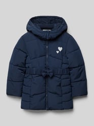 Taillierte Steppjacke mit Kapuze von Tom Tailor Blau - 28