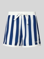 Spodenki kąpielowe o kroju regular fit z detalem z logo od ANOTHER COTTON LAB - 21